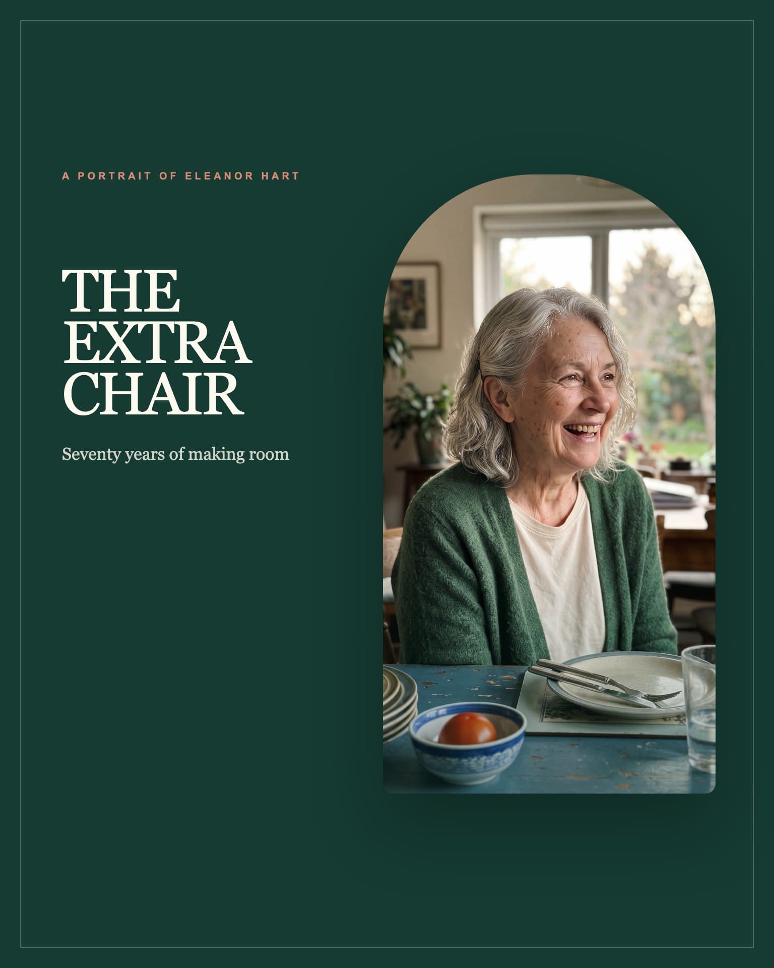 The green cover of The Extra Chair